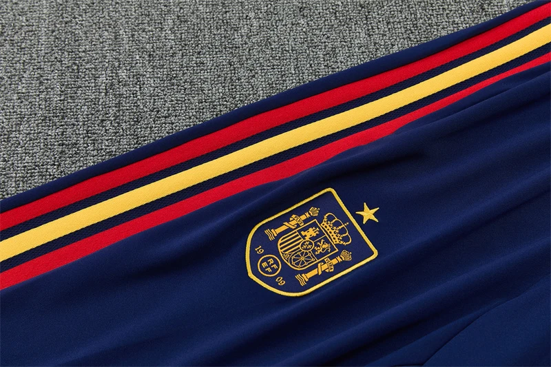 2026-27 Spain Royal Blue Half-Zip Training Jersey view 5