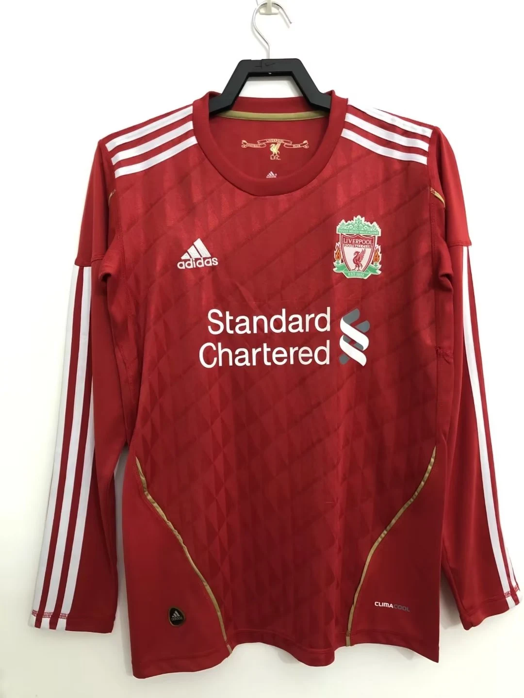 2010 Liverpool Home Long Sleeve Retro Jersey
