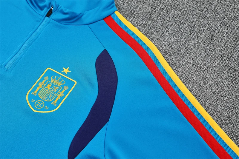 2026-27 Spain Lake Blue Half-Zip Training Jersey view 6
