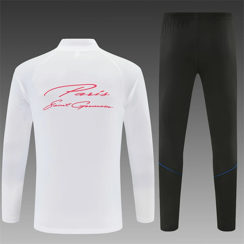 2026-27 Paris White Half-Zip Training Jersey view 2