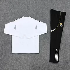2025-26 Real Madrid White Half-Pull Training Jersey view 14
