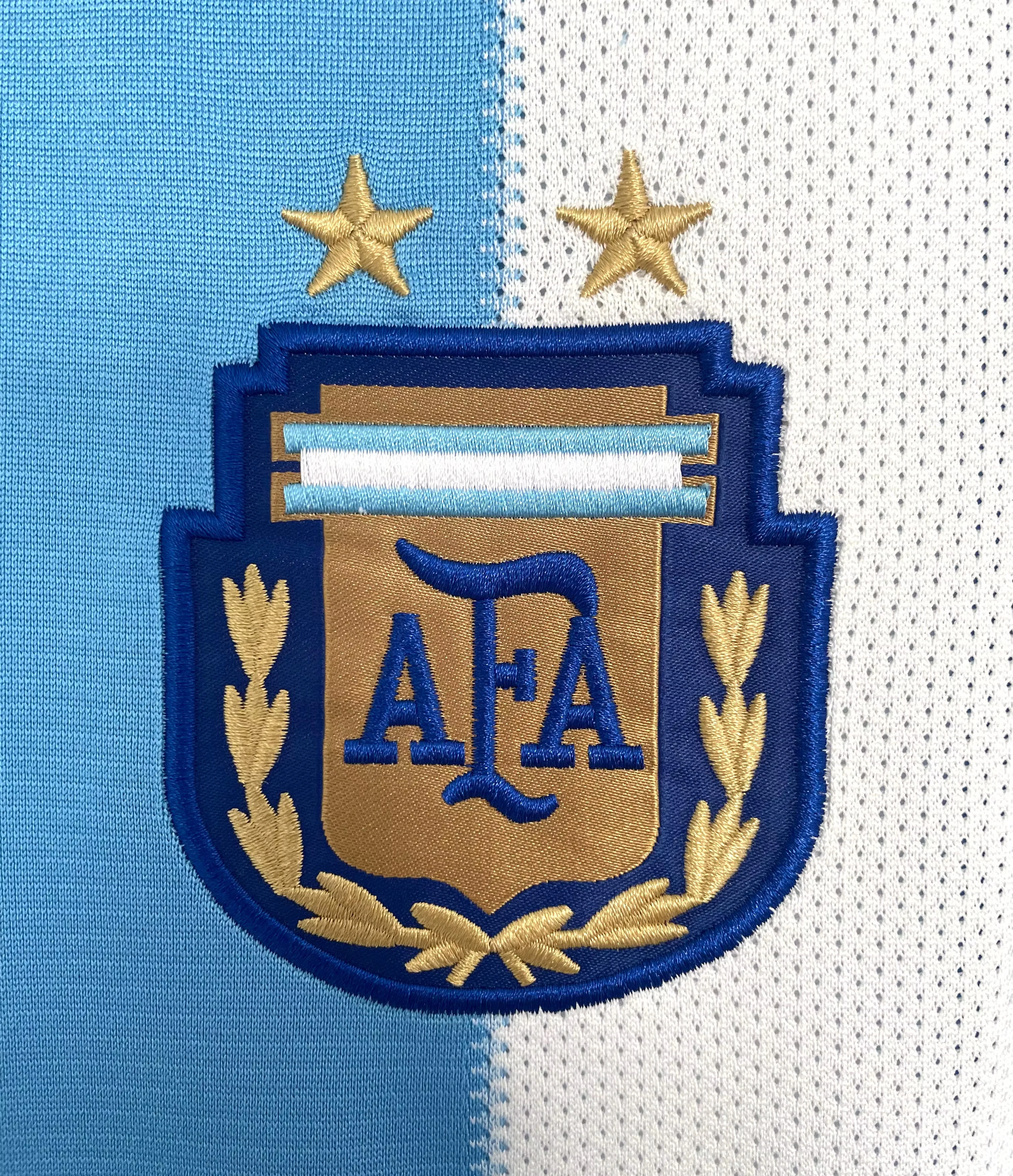 2010 Argentina Home Retro Jersey view 4