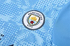 2025-26 Manchester City light blue short-sleeved training jersey view 13