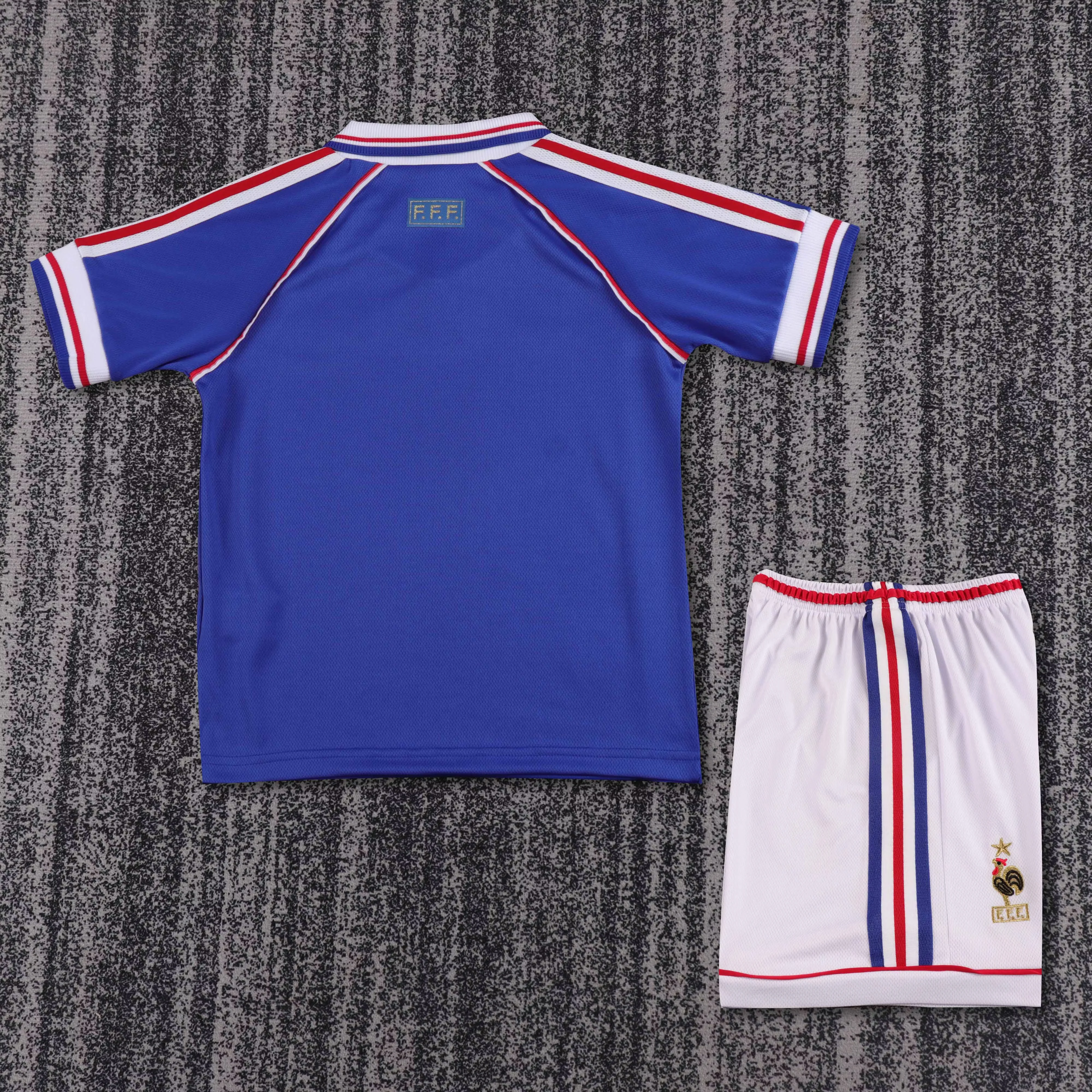 1998 France Home Retro Shirt - Kids Sizes view 2