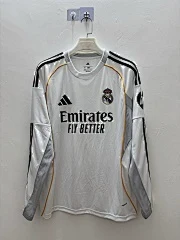 2025-26 Real Madrid home long-sleeved jersey. view 3
