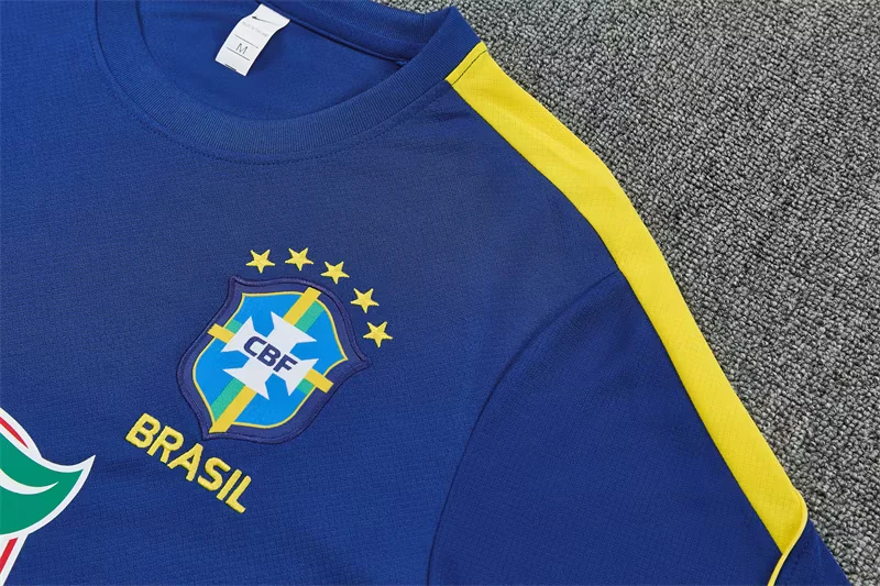 2026-27 Brazil Royal Blue Short-Sleeve Training Jersey view 6