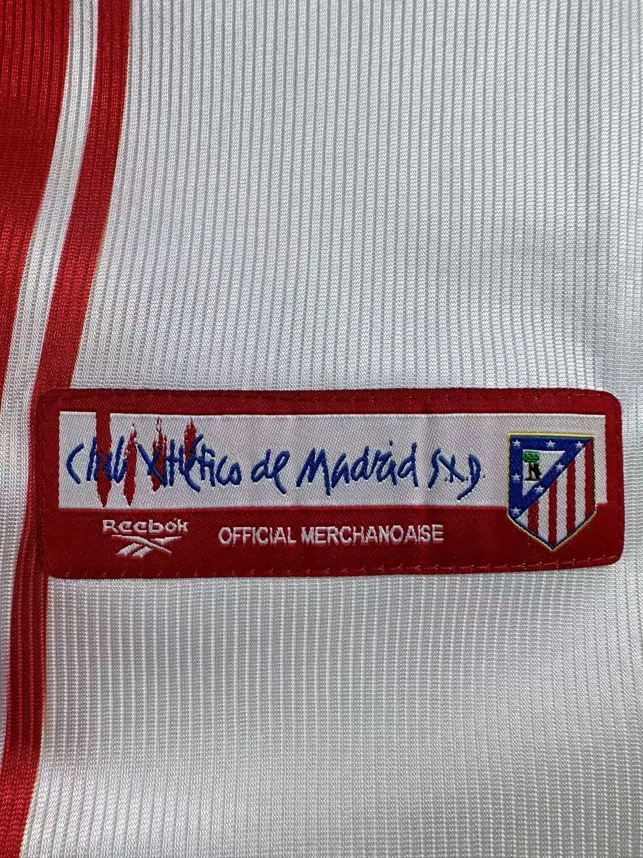 1999–00 Atlético Madrid Home Retro Jersey view 4