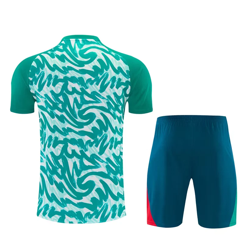 2026-27 Portugal Team Dark Green Short-Sleeve Training Jersey view 2