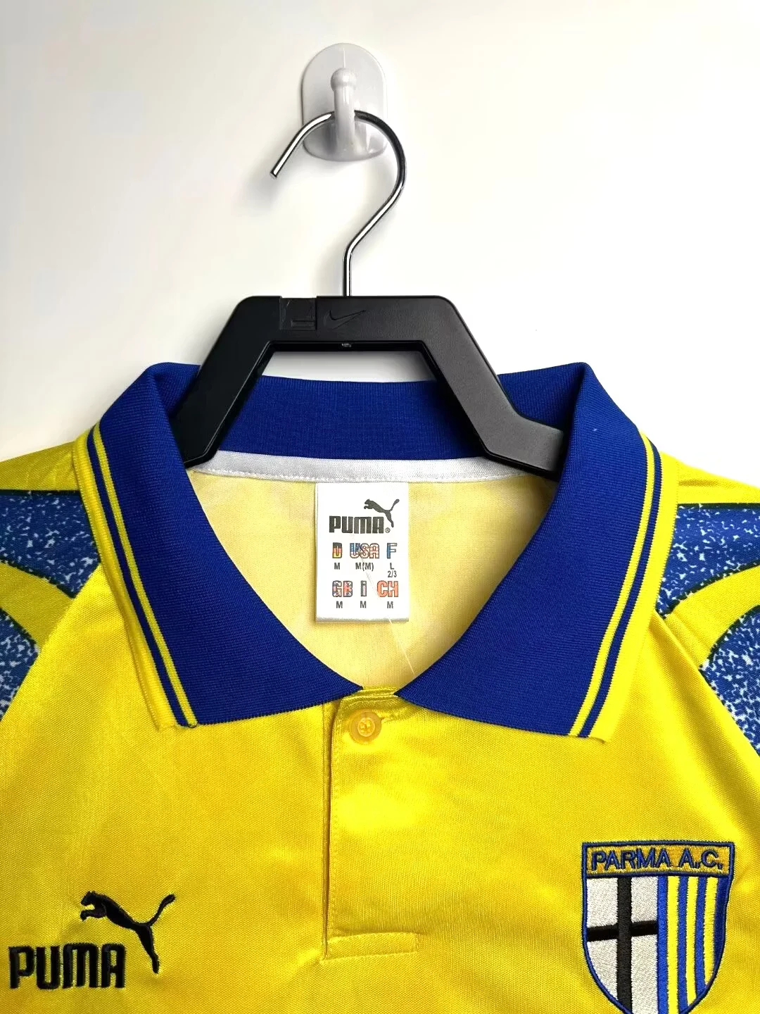 1995-97 Parma yellow retro jersey view 6