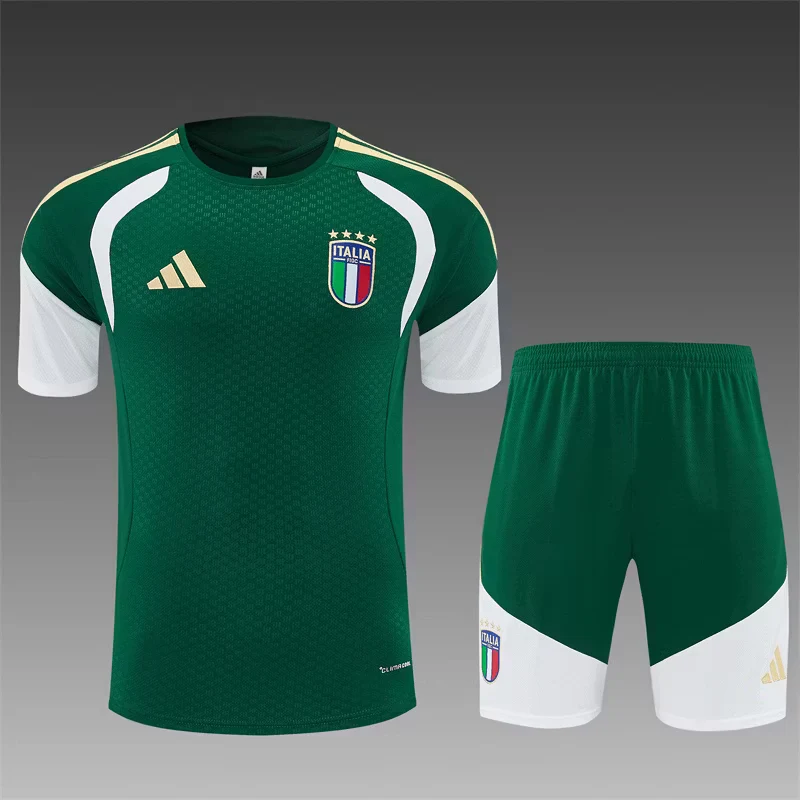2026-27 Italy Green Short-Sleeve Training Jersey view 3