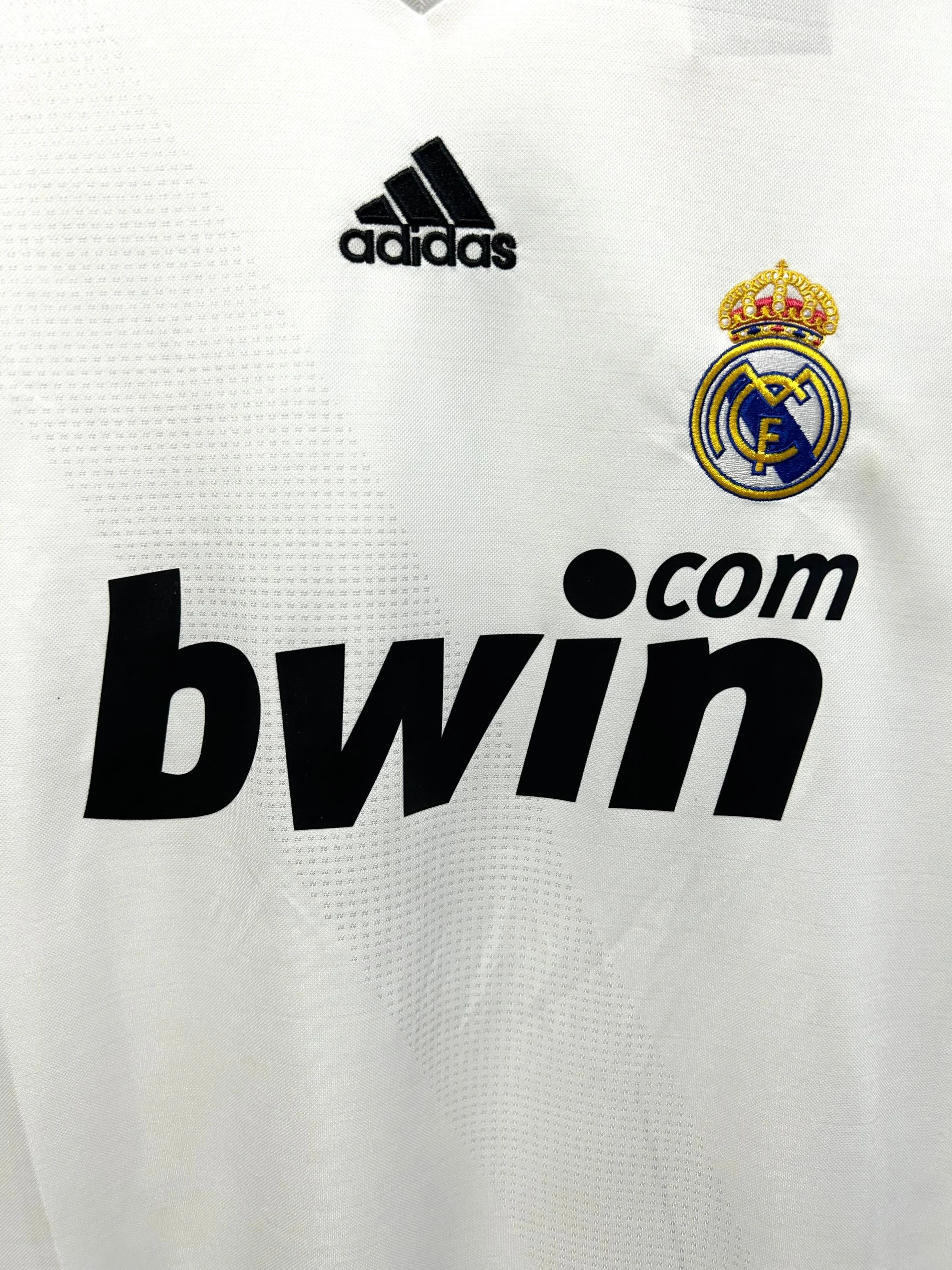 2008-09 Real Madrid Home Retro Jersey view 5